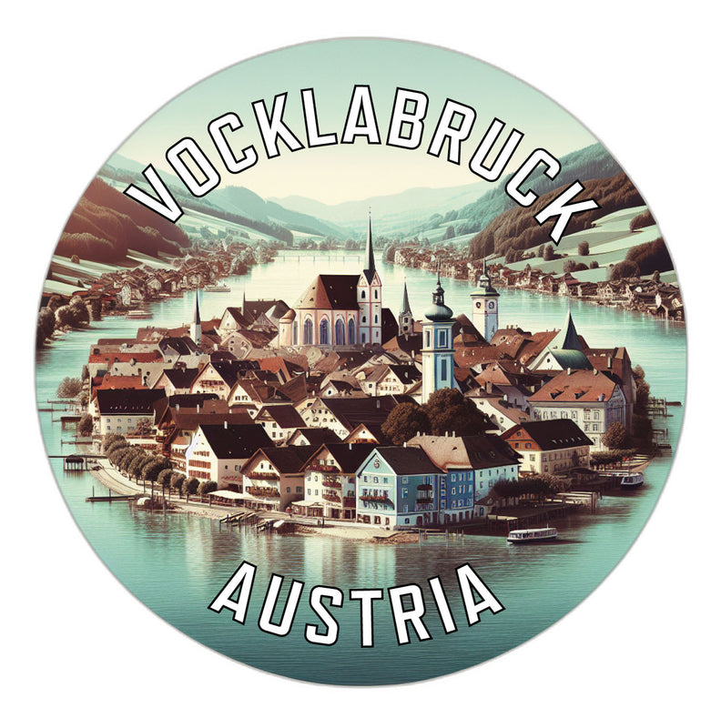 Vocklabruck Austria Souvenir Die Cut Flat Magnet 6-Inch