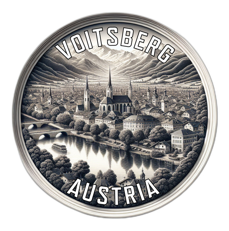 Voitsberg Austria Souvenir Die Cut Flat Magnet 6-Inch