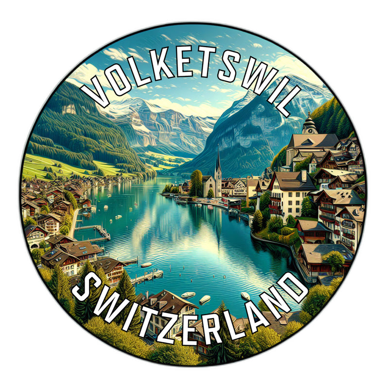 Volketswil Switzerland Souvenir Die Cut Flat Magnet 2-Inch