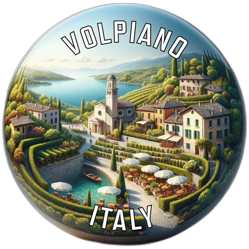 Volpiano Italy Souvenir Die Cut Flat Magnet 6-Inch