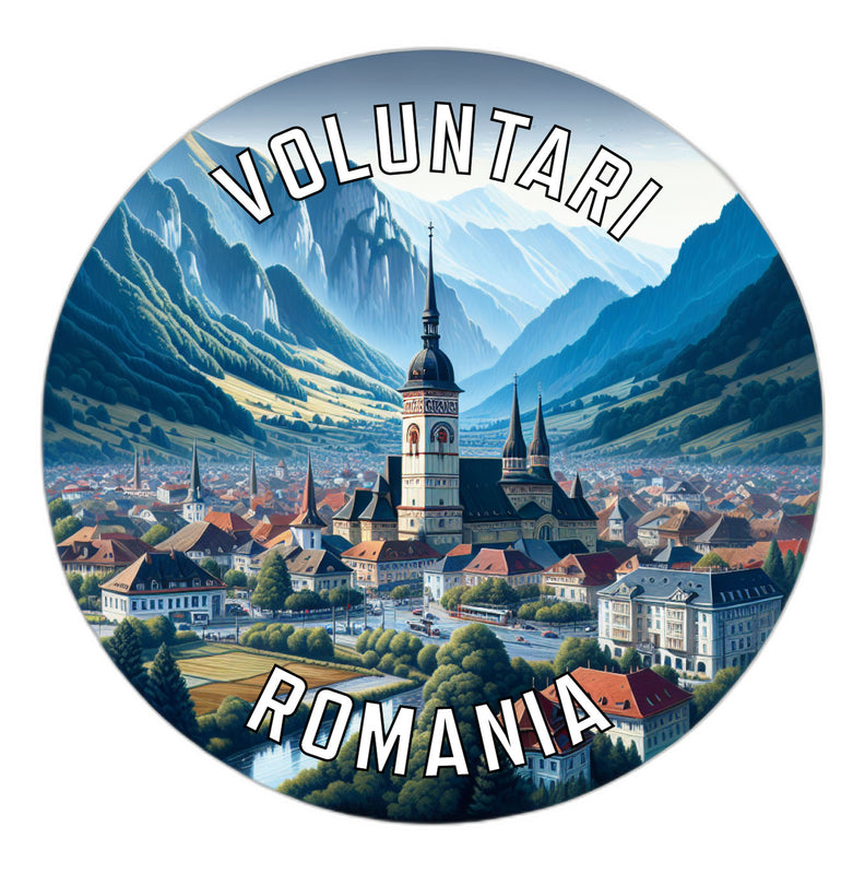 Voluntari Romania Souvenir Die Cut Flat Magnet 6-Inch