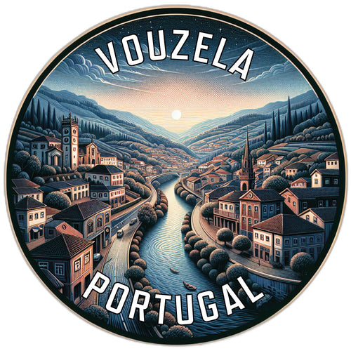 Vouzela Portugal Souvenir Die Cut Flat Magnet 2-Inch