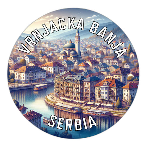 Vrnjacka Banja Serbia Souvenir Vinyl Decal Sticker 2-Inch