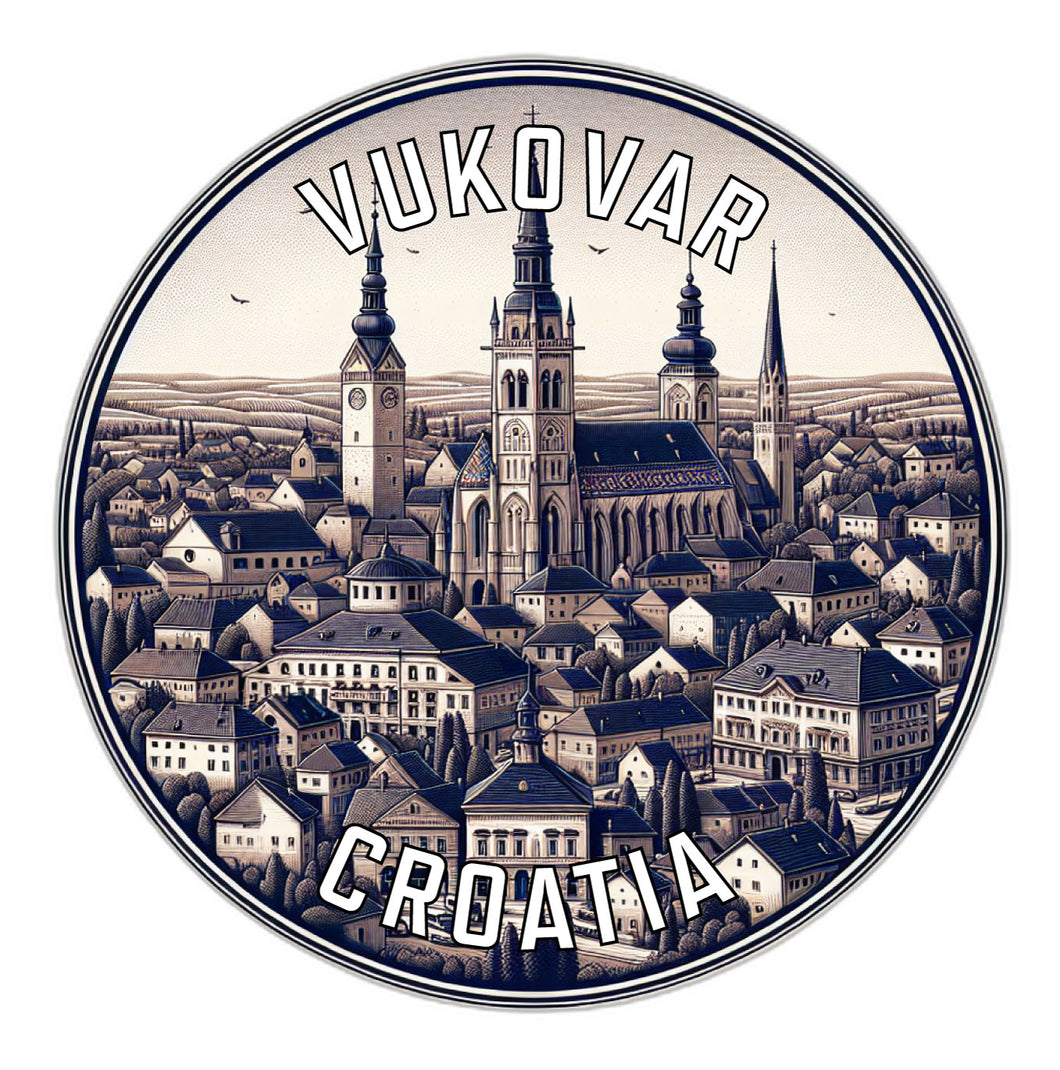 Vukovar Croatia Souvenir Vinyl Decal Sticker 6-Inch