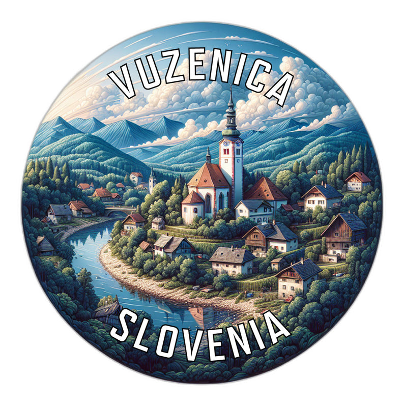Vuzenica Slovenia Souvenir Die Cut Flat Magnet 2-Inch
