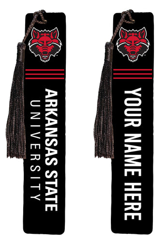 Arkansas State Personalized Wooden Bookmark with Tassel – Officially Licensed Collegiate Product Single