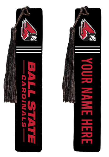 Ball State University Personalized Wooden Bookmark with Tassel – Officially Licensed Collegiate Product Single