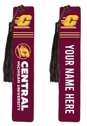 Central Michigan University Personalized Wooden Bookmark with Tassel – Officially Licensed Collegiate Product Single