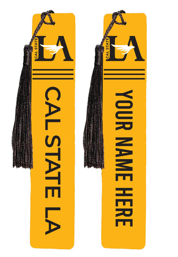 California State University Los Angeles Personalized Wooden Bookmark with Tassel – Officially Licensed Collegiate Product Single