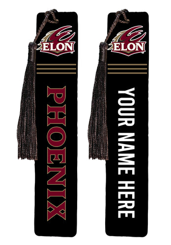 Elon University Personalized Wooden Bookmark with Tassel – Officially Licensed Collegiate Product 2-Pack