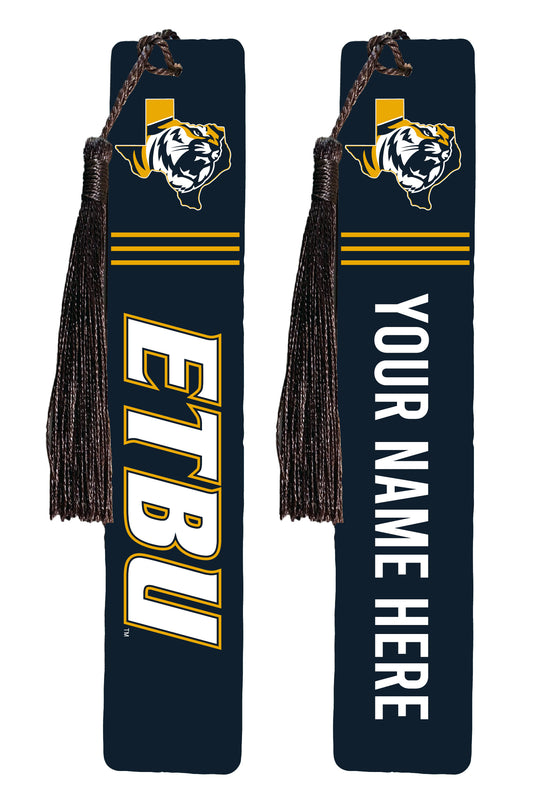 East Texas Baptist University Personalized Wooden Bookmark with Tassel – Officially Licensed Collegiate Product Full Color
