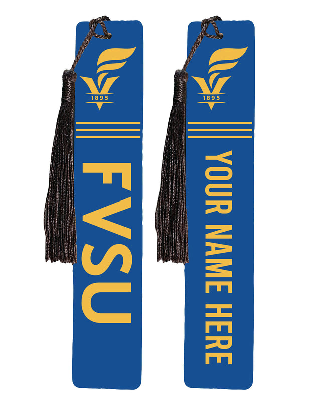 Fort Valley State University Personalized Wooden Bookmark with Tassel – Officially Licensed Collegiate Product Full Color