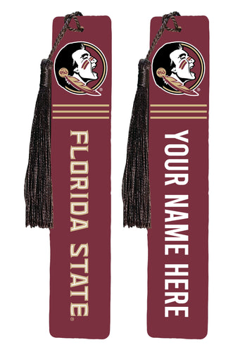 Florida State Seminoles Personalized Wooden Bookmark with Tassel – Officially Licensed Collegiate Product 4-Pack