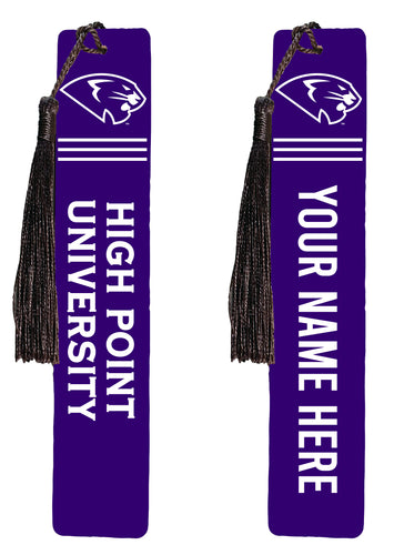 High Point University Personalized Wooden Bookmark with Tassel – Officially Licensed Collegiate Product 4-Pack