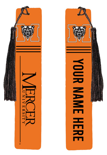 Mercer University Personalized Wooden Bookmark with Tassel – Officially Licensed Collegiate Product 2-Pack