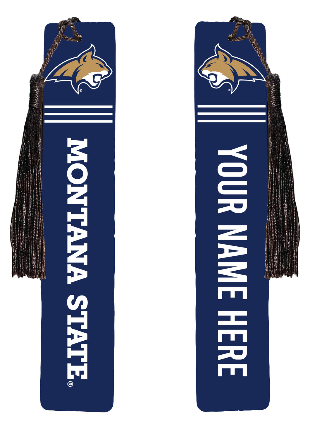 Montana State Bobcats Personalized Wooden Bookmark with Tassel – Officially Licensed Collegiate Product Single