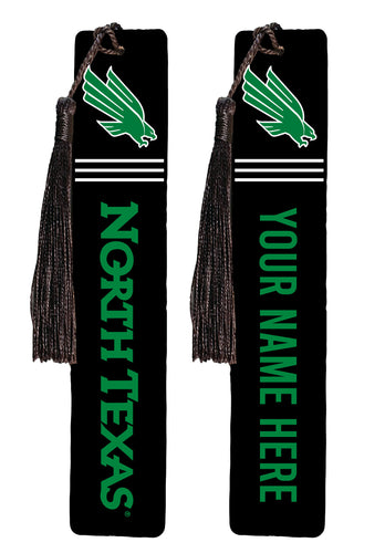 North Texas Personalized Wooden Bookmark with Tassel – Officially Licensed Collegiate Product Single