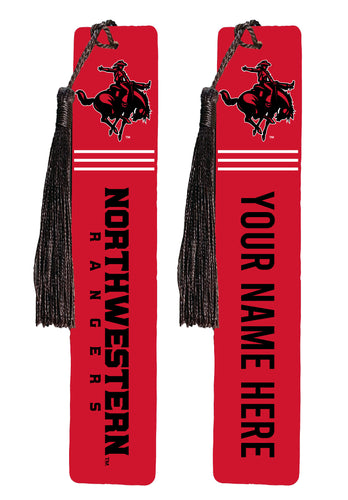 Northwestern Oklahoma State University Personalized Wooden Bookmark with Tassel – Officially Licensed Collegiate Product 2-Pack