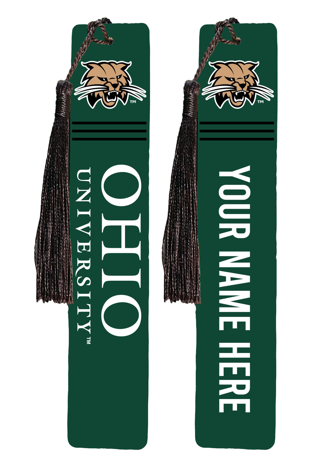 Ohio University Personalized Wooden Bookmark with Tassel – Officially Licensed Collegiate Product Single