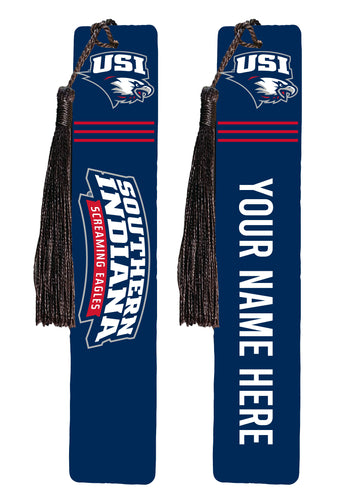 University of Southern Indiana Personalized Wooden Bookmark with Tassel – Officially Licensed Collegiate Product 4-Pack