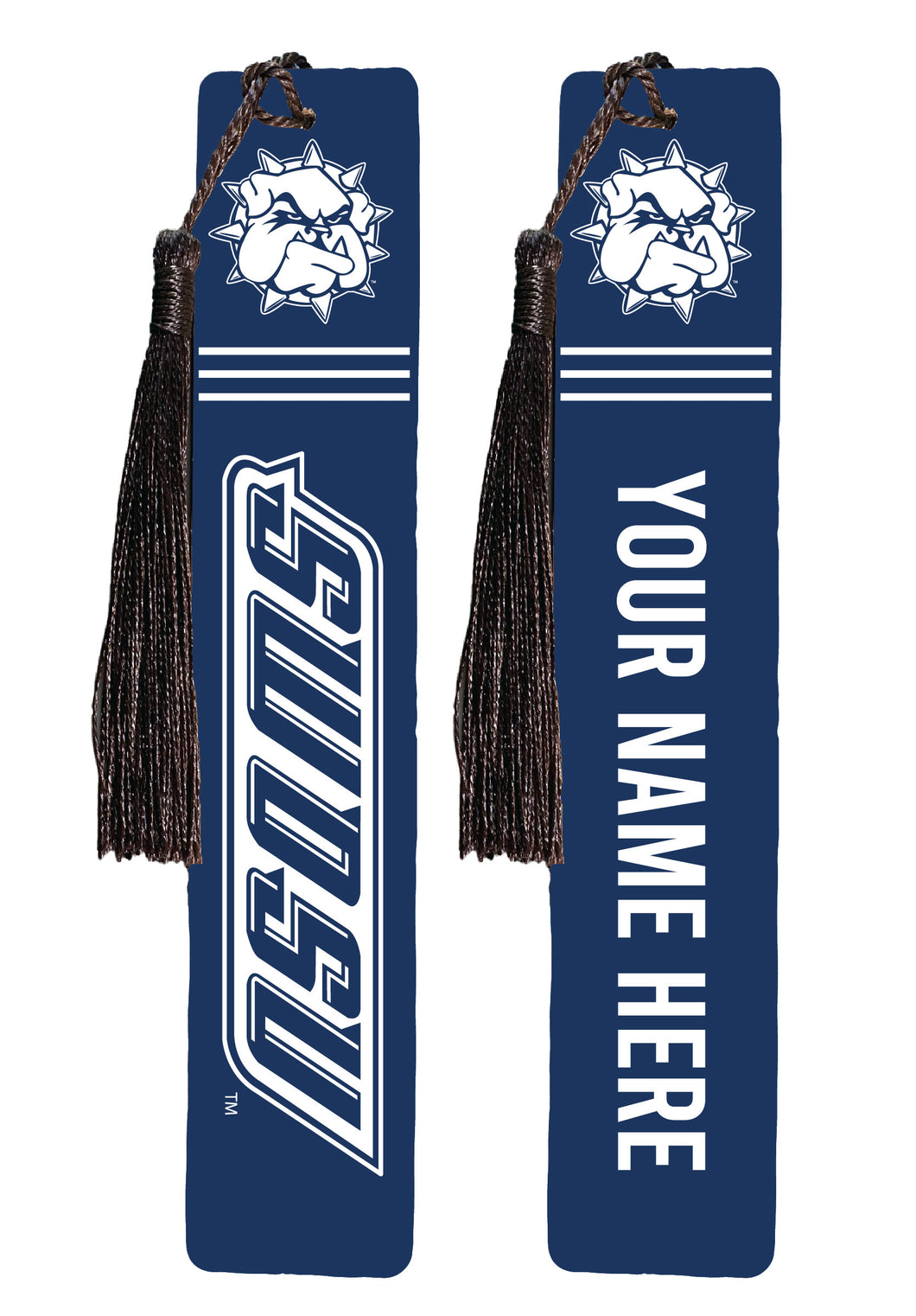 Southwestern Oklahoma State University Personalized Wooden Bookmark with Tassel – Officially Licensed Collegiate Product 2-Pack