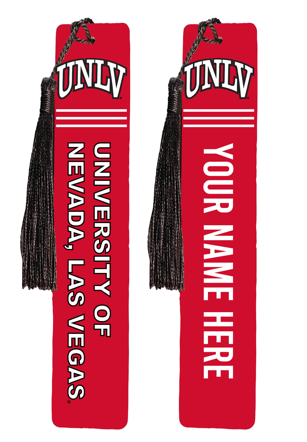 UNLV Rebels Personalized Wooden Bookmark with Tassel – Officially Licensed Collegiate Product Single