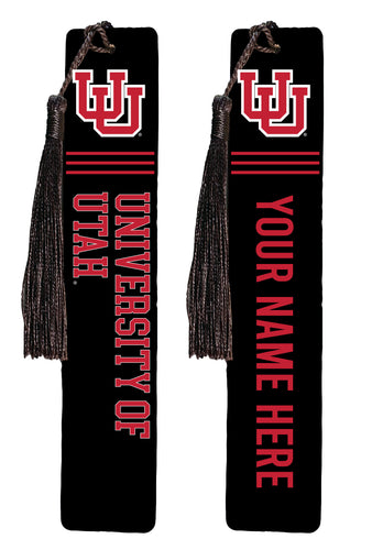 Utah Utes Personalized Wooden Bookmark with Tassel – Officially Licensed Collegiate Product Single