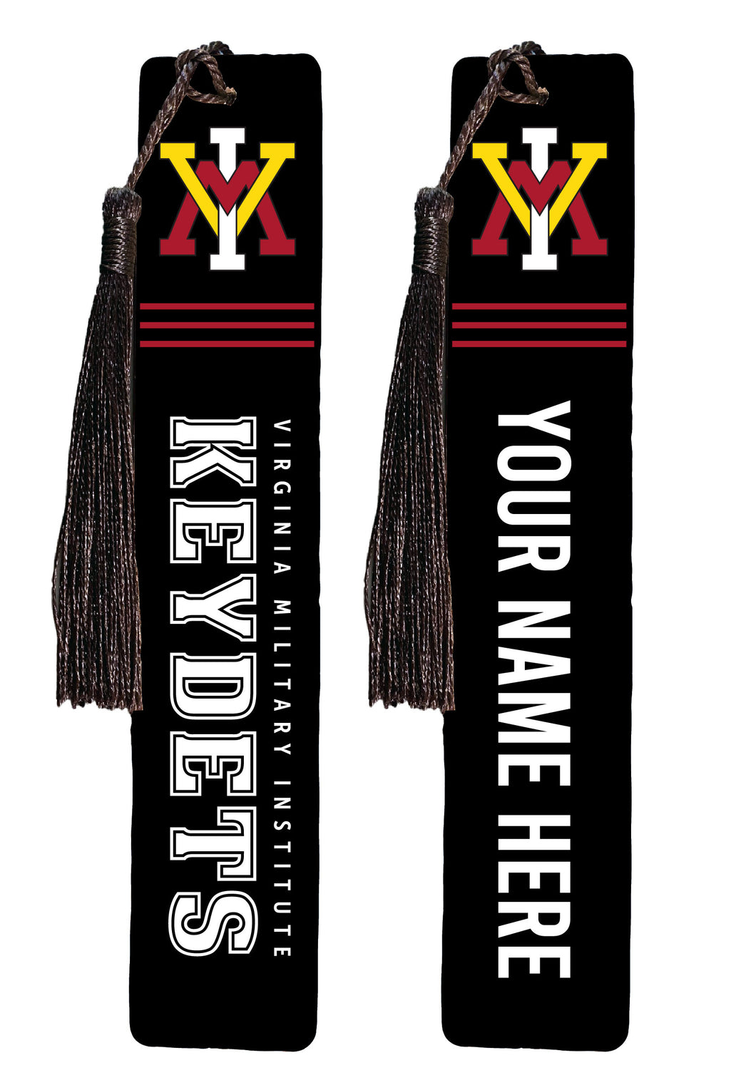 VMI Keydets Personalized Wooden Bookmark with Tassel – Officially Licensed Collegiate Product Single