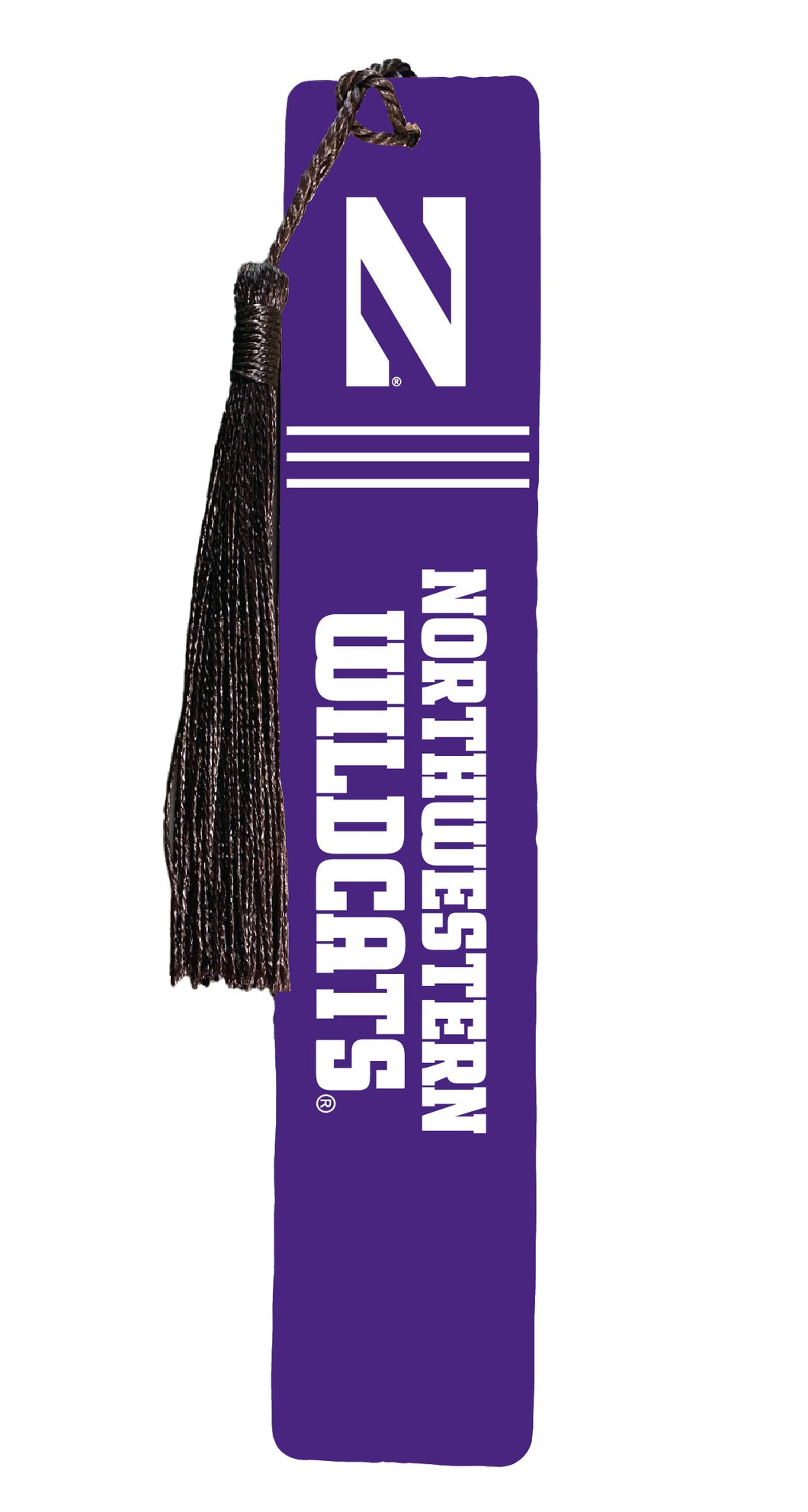 Northwestern University Wildcats Wooden Bookmark with Tassel Officially Licensed Collegiate Product 4-Pack