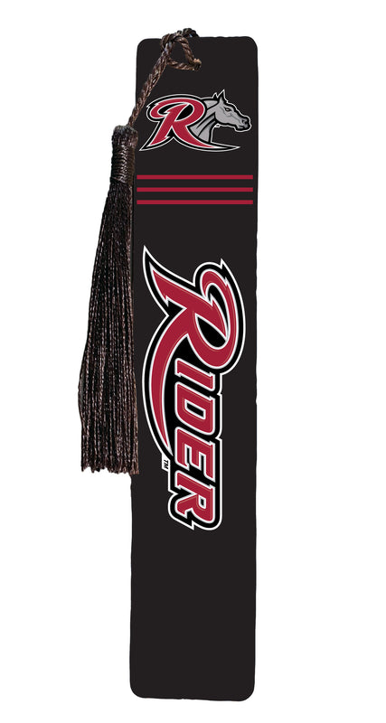 Rider University Broncs Wooden Bookmark with Tassel Officially Licensed Collegiate Product Single