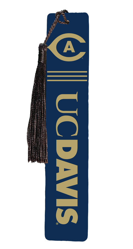 UC Davis Aggies Collegiate Wooden Bookmark with Tassel