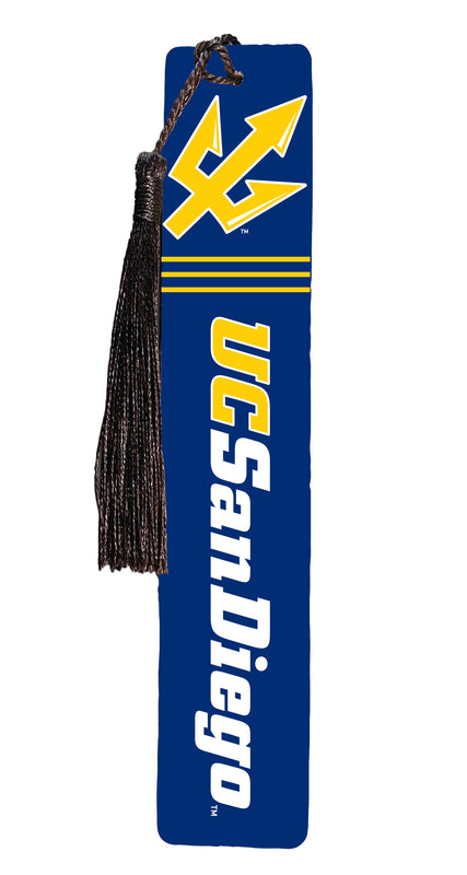 UC San Diego Wooden Bookmark with Tassel Officially Licensed Collegiate Product 4-Pack