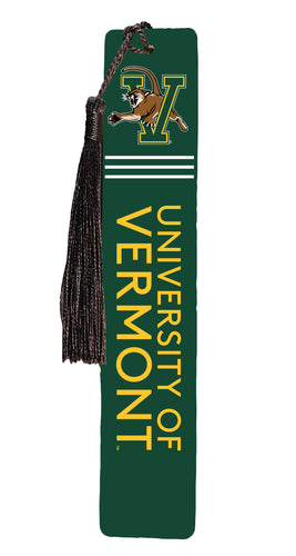 Vermont Catamounts Wooden Bookmark with Tassel Officially Licensed Collegiate Product Single