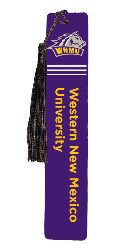 Western New Mexico University Wooden Bookmark with Tassel Officially Licensed Collegiate Product 4-Pack