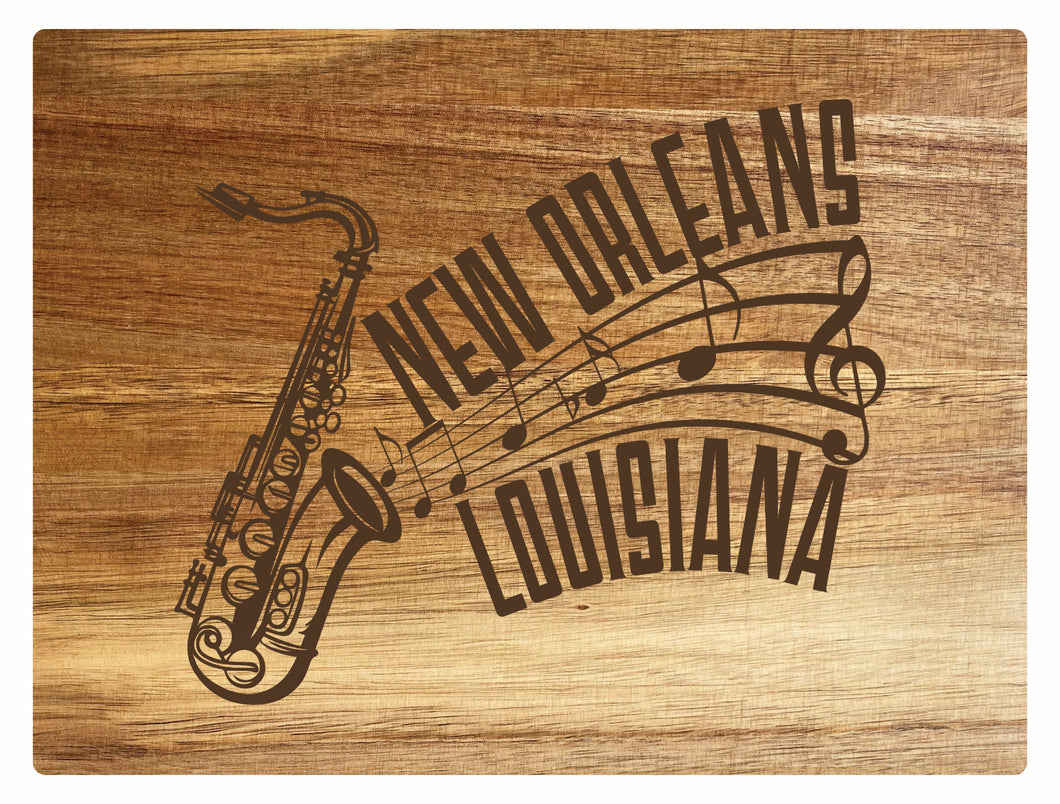 New Orleans Louisiana Souvenir Wooden Cutting Board 8 x 6 