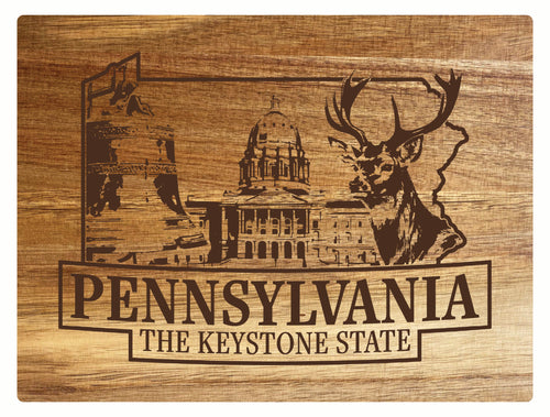 Pennsylvania Souvenir Wooden Cutting Board 8 x 6 