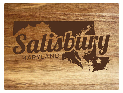 Salisbury Maryland Souvenir Wooden Cutting Board 8 x 6 