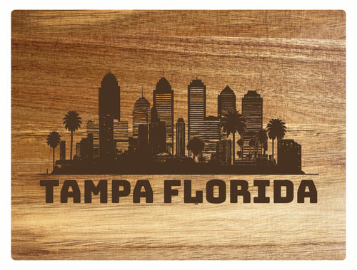 Tampa Florida Souvenir Wooden Cutting Board 8 x 6 