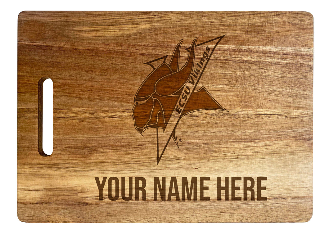 Elizabeth City State University Customizable Engraved Wooden Cutting Board 10