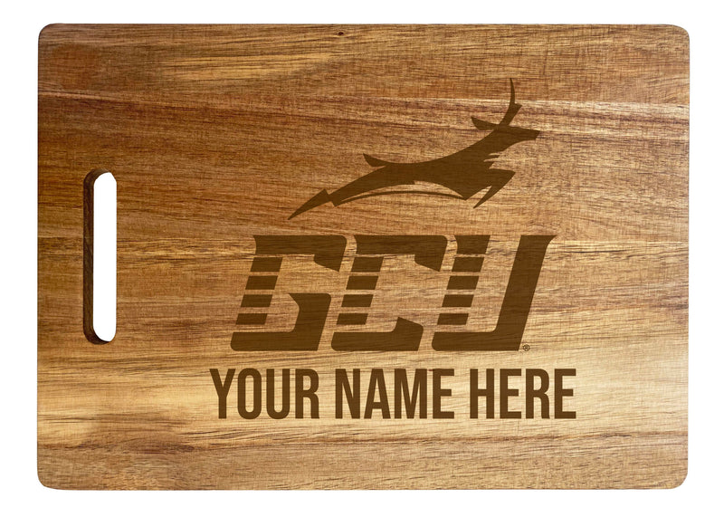 Grand Canyon University Lopes Customizable Engraved Wooden Cutting Board 10" x 14" Acacia Wood Officially Licensed Collegiate Product