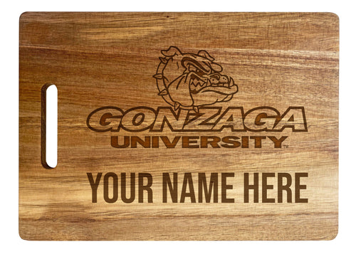 Gonzaga Bulldogs Customizable Engraved Wooden Cutting Board 10
