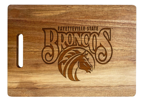 Fayetteville State University Classic Acacia Wood Cutting Board - Small Corner Logo