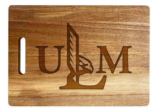 University of Louisiana Monroe Classic Acacia Wood Cutting Board - Small Corner Logo