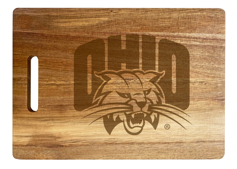 Ohio University Engraved Wooden Cutting Board 10" x 14" Acacia Wood - Large Engraving Officially Licensed Collegiate Product
