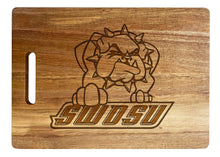 Load image into Gallery viewer, Southwestern Oklahoma State University Classic Acacia Wood Cutting Board - Small Corner Logo
