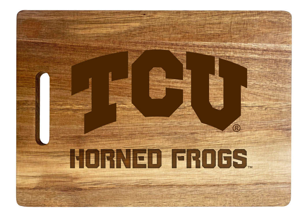 Texas Christian University Engraved Wooden Cutting Board 10