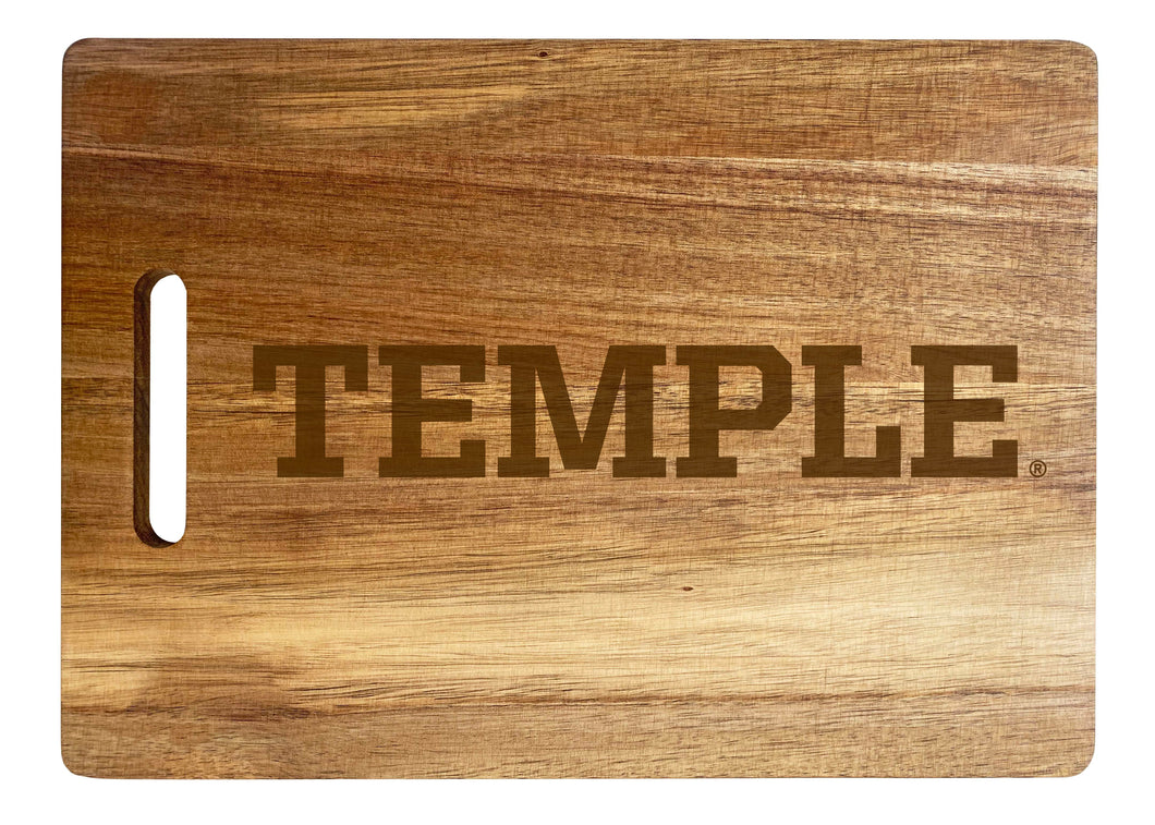 Temple University Engraved Wooden Cutting Board 10