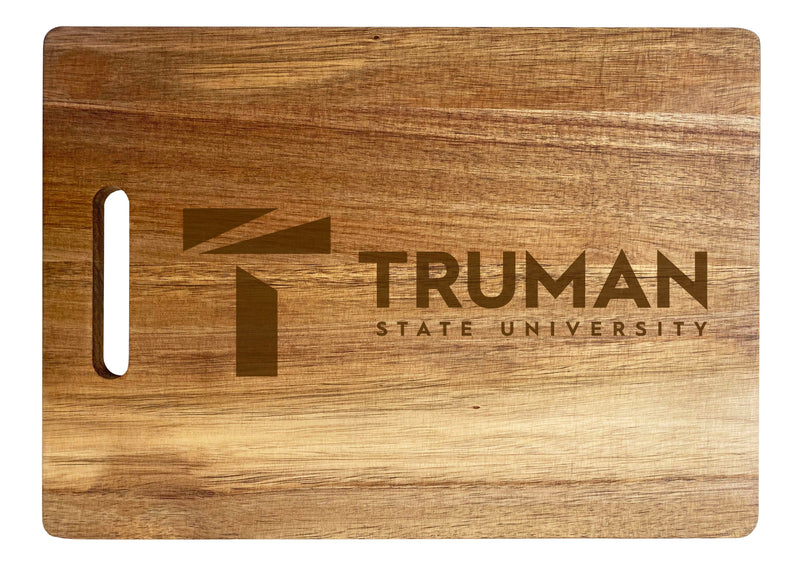 Truman State University Engraved Wooden Cutting Board 10" x 14" Acacia Wood - Large Engraving Officially Licensed Collegiate Product