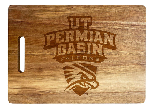 University of Texas of the Permian Basin Classic Acacia Wood Cutting Board - Small Corner Logo