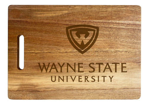 Wayne State Engraved Wooden Cutting Board 10